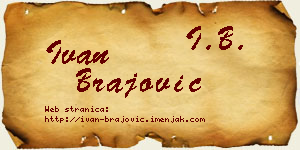 Ivan Brajović vizit kartica